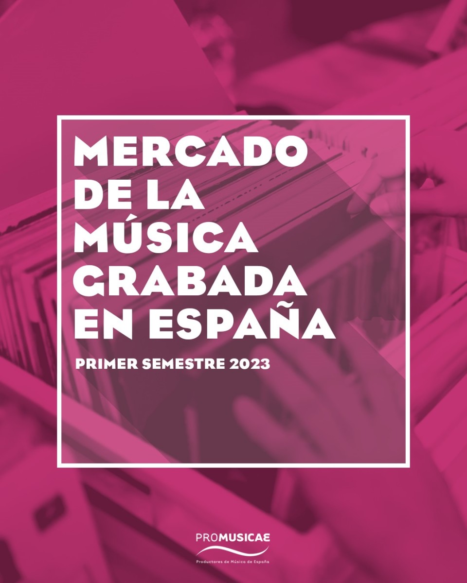 LA MUSICA GRABADA CIERRA EL PRIMER SEMESTRE DE 2023 CRECIENDO UN 11,53%